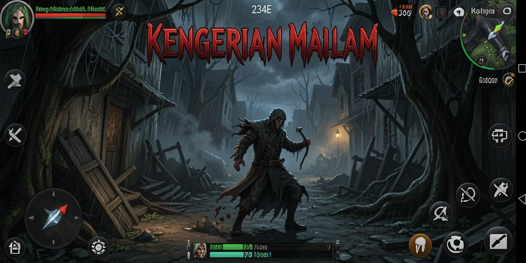 Screenshot utama 234E menampilkan suasana gameplay yang mencekam.