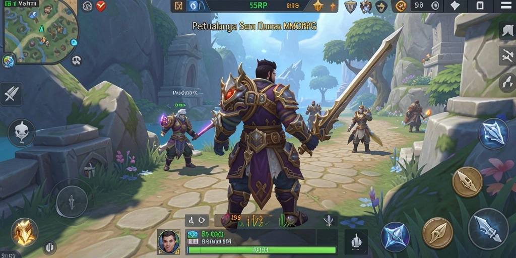 Screenshot 55RP menampilkan aksi seru dan grafik yang memukau.