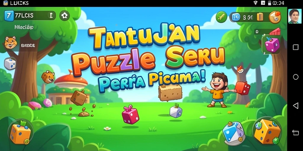 Screenshot gameplay <strong>77LUCKS</strong> yang menunjukkan tantangan puzzle yang menarik.
