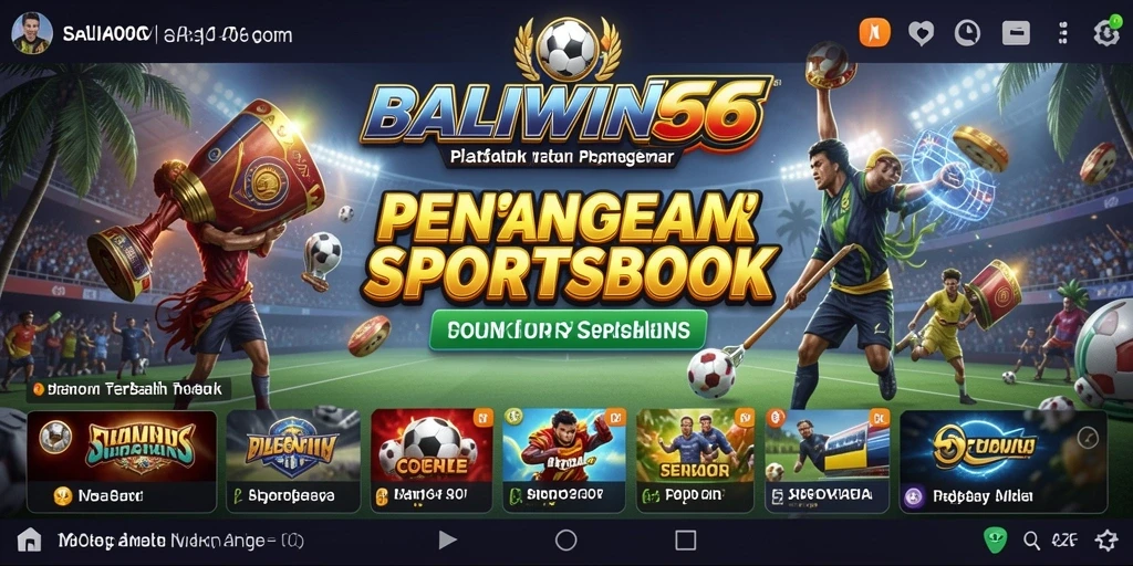 Tampilan gameplay BALIWIN66 yang menampilkan taruhan olahraga langsung.