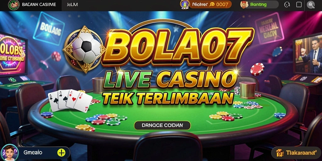 Tampilan gameplay BOLA07 yang nyata dan interaktif dari Live Casino.
