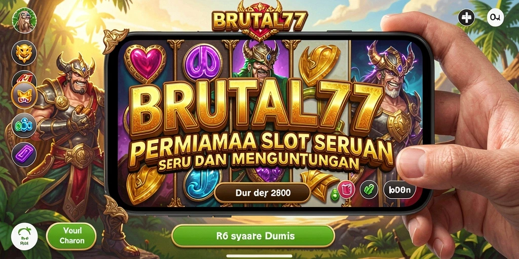 Tampilan menarik dari gameplay slot BRUTAL77.