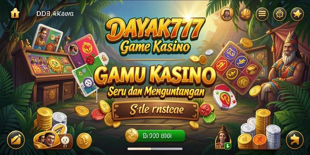 Tampilan gameplay seru di DAYAK777 dengan banyak opsi permainan.