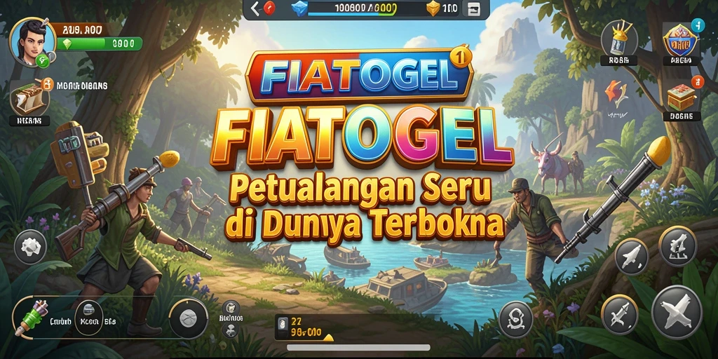 Tampilan gameplay FIATOGEL yang menakjubkan di dunia terbuka.