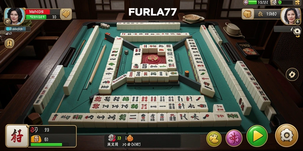 Tampilan gameplay Mahjong yang seru dan menantang di FURLA77.