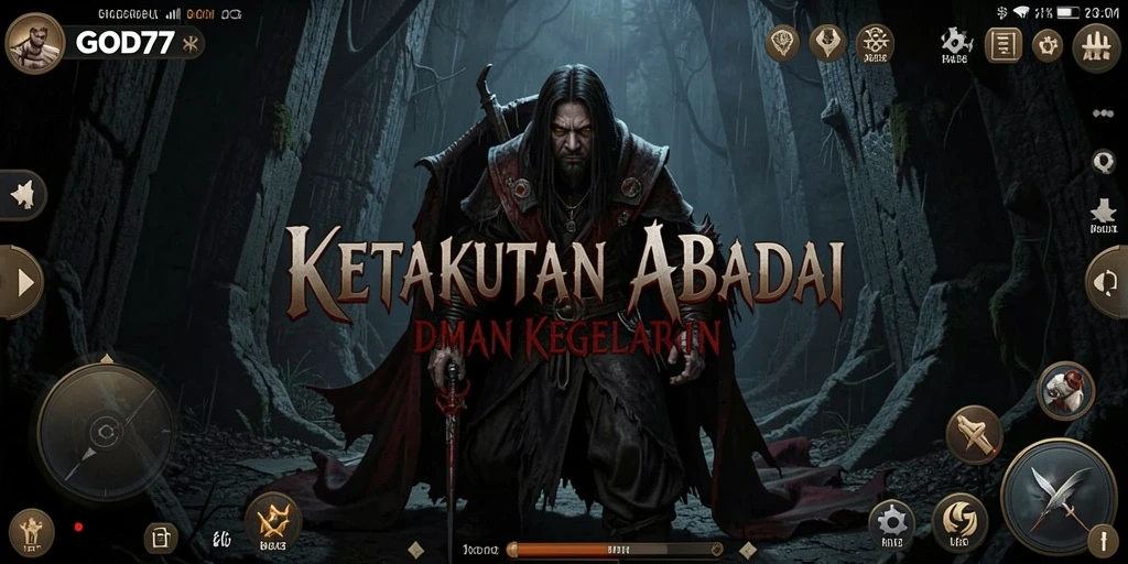 Tampilan gameplay GOD77 yang menakutkan dan penuh ketegangan.