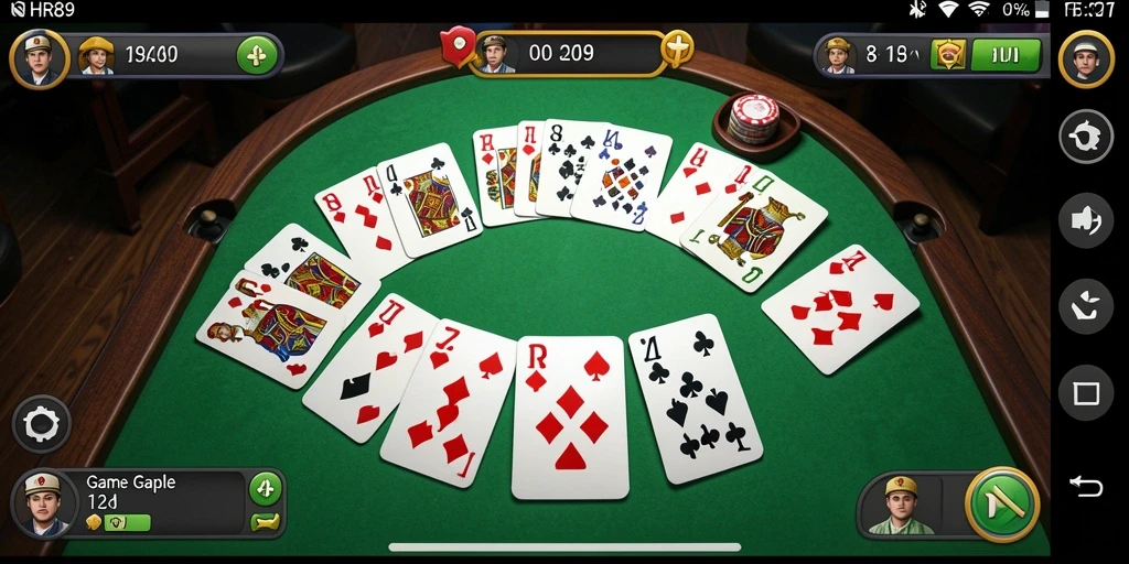 Tampilan gameplay seru dari HR89 dengan suasana Gaple yang kental.
