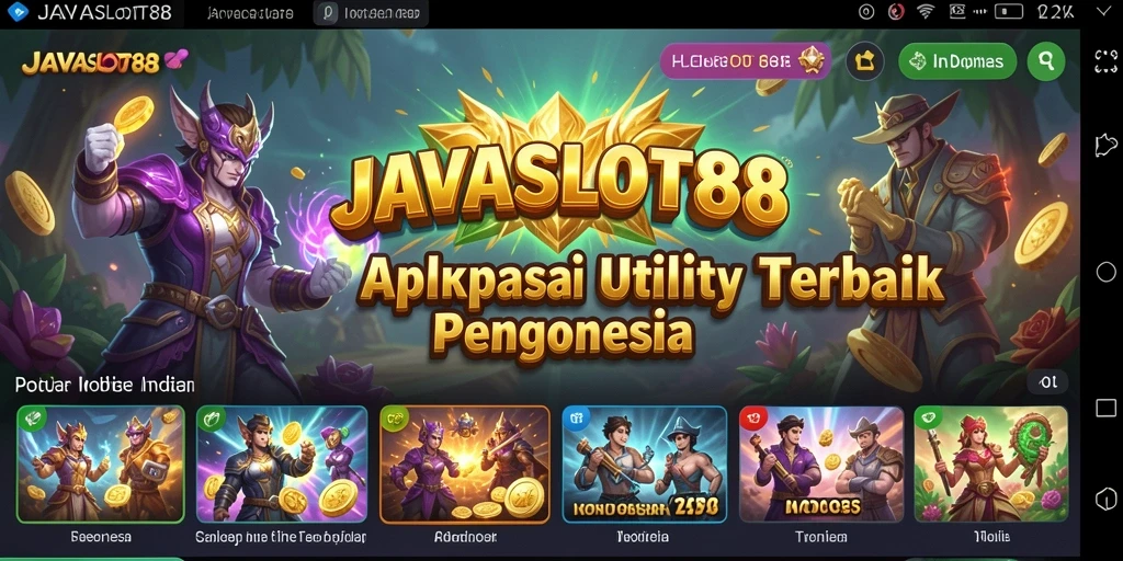 Tampilan antarmuka JAVASLOT88 yang sederhana dan fungsional.