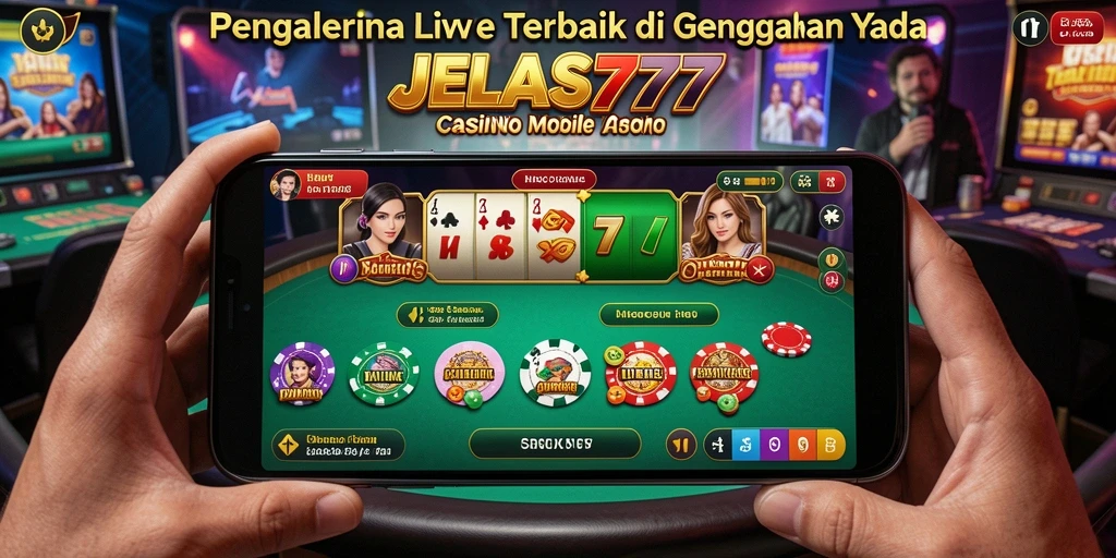Tampilan gameplay Live Casino yang menarik di JELAS777.