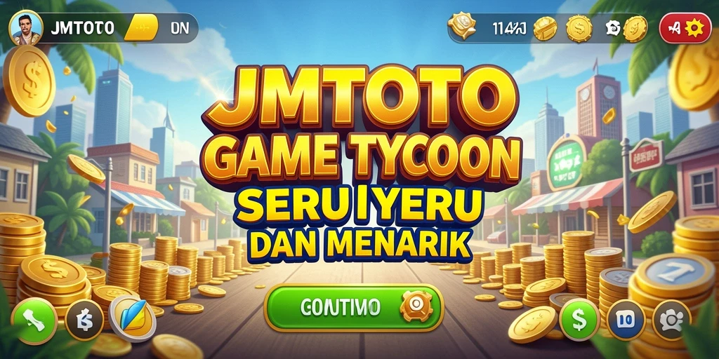 Tampilan gameplay JMTOTO dengan pengelolaan bisnis yang mendalam.