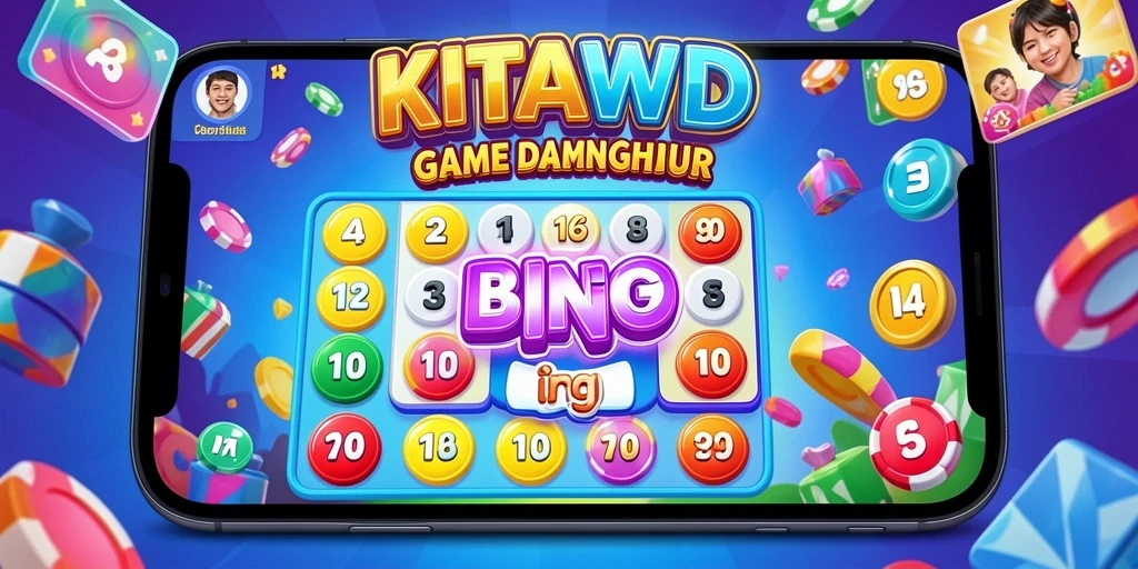 Tangkapan layar utama KITAWD menampilkan gameplay seru Bingo.