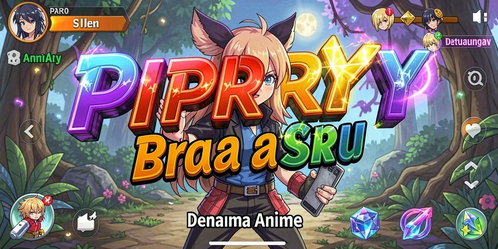 Tampilan gameplay menarik dari PPRRYY yang penuh warna.