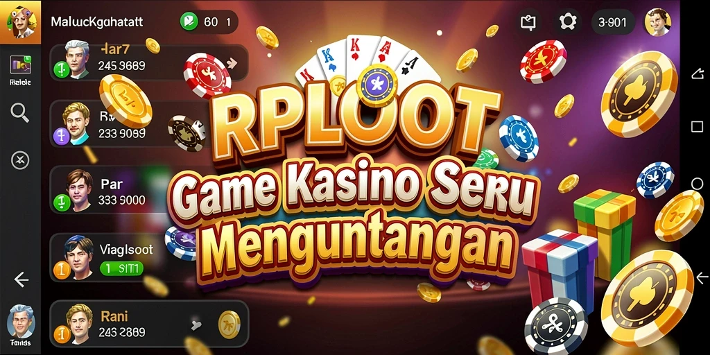 Tampilan permainan Kasino yang menarik dan interaktif dari RPLOOT.