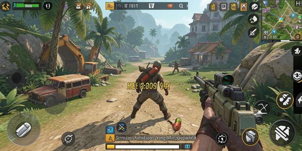 Tampilan gameplay RPWIN yang menakjubkan dan realistik.
