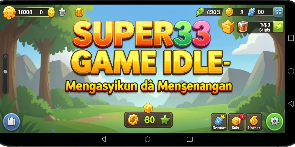 Tampilan gameplay SUPER33 yang menawan dan menghadirkan momen santai.
