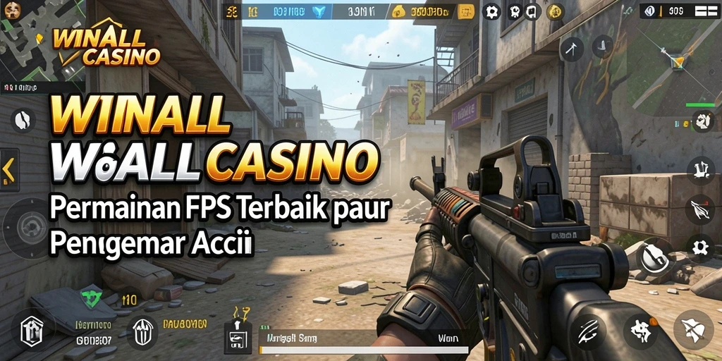 Screenshot gameplay WINALLCASINO menampilkan aksi tembak-menembak yang intens.