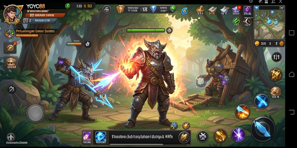 Gameplay seru di YOYO88 dengan pertarungan yang dinamis.
